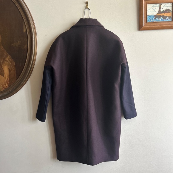 All Saints Dark Purple Women's Coat - Picture 6 of 11